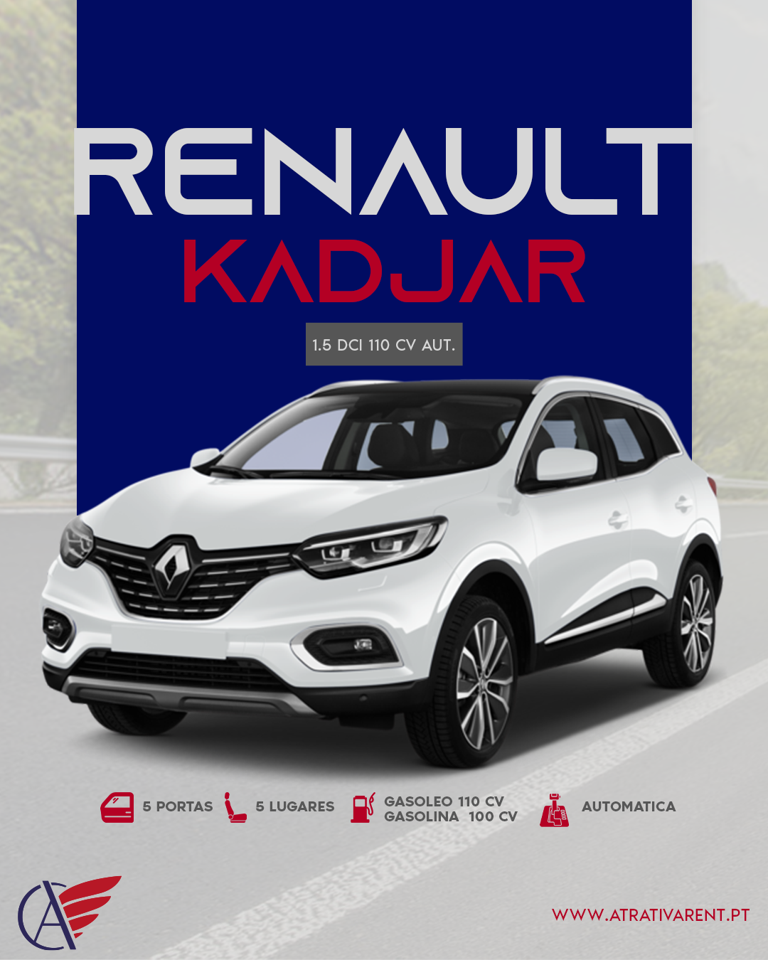 Renault Kadjar Diesel Automatico ou Similar